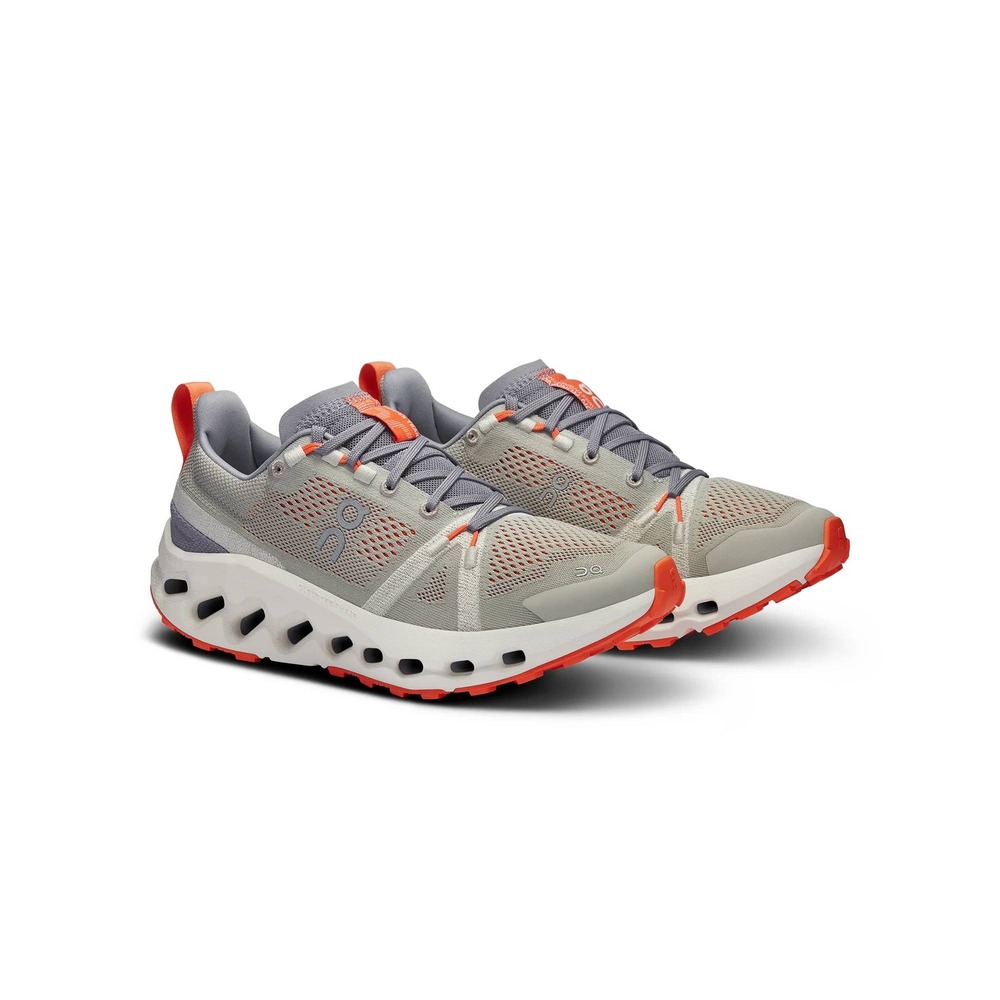 On Cloudsurfer Women Fossil Ivory Orange Running Shoes 3WE10102878 Size 7.5‎